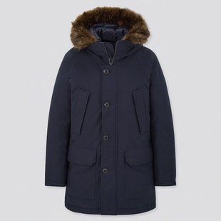 Парка Uniqlo темно-синяя ULTRA WARM DOWN 5845 фото