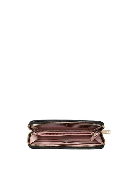 Гаманець Victoria's Secret чорний Large Wallet with Zip  6887 фото