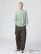 Лонгслив Uniqlo U зеленый  AIRism Cotton T-Shirt | Long Sleeve 8296 фото 3