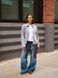 Кофта Uniqlo серая Brushed Jersey Zip-Up Blouson 803611 фото 2