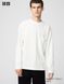 Лонгслив Uniqlo U белый Cotton Crew Neck T-shirt Long Sleeve 7949 фото 1