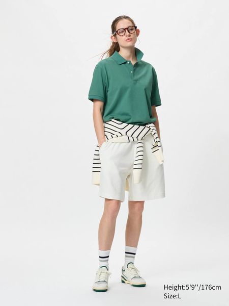 Футболка-поло Uniqlo блакитна DRY Piqu&eacute; T-Shirt 7664 фото