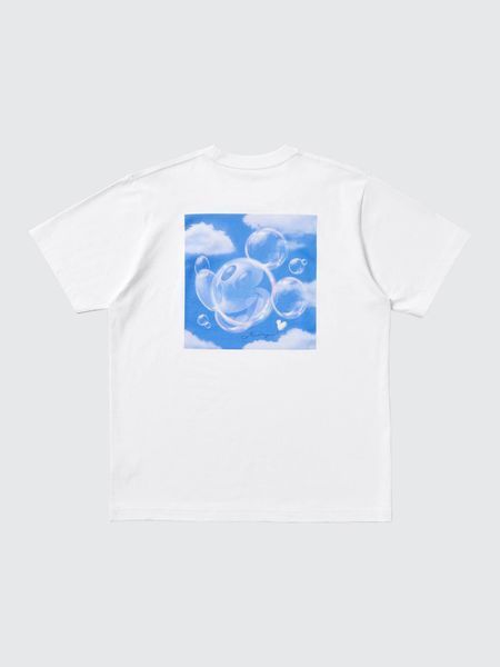 Футболка Uniqlo белая Disney's Mickey Faces UT Graphic T-Shirt 80291 фото