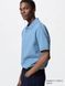 Футболка-поло Uniqlo блакитна DRY Piqu&eacute; T-Shirt 7664 фото 1