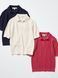 Футболка-поло Uniqlo червона Cotton Pointelle Skipper Polo Sweater 83621 фото 2