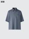 Футболка-поло Uniqlo темно-сiра AIRism Cotton Polo Shirt  7403 фото 3