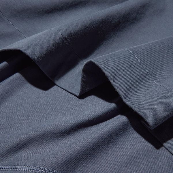 Футболка-поло Uniqlo темно-сiра AIRism Cotton Polo Shirt  7403 фото