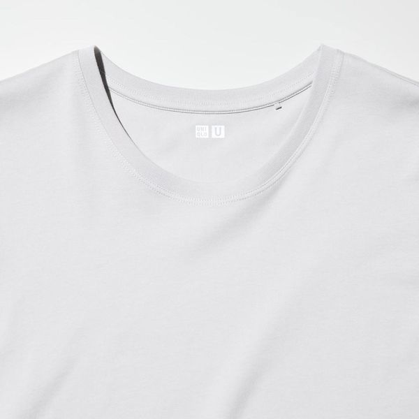 Футболка Uniqlo из серии U светло-серая Supima&reg; Cotton 7372111 фото