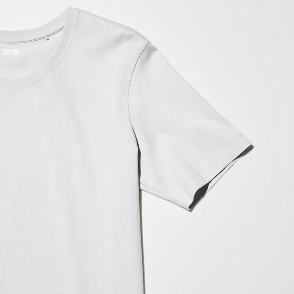 Футболка Uniqlo из серии U светло-серая Supima&reg; Cotton 7372111 фото