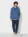 Джоггери Uniqlo темно-сині Cotton Relaxed Joggers  681511 фото 1