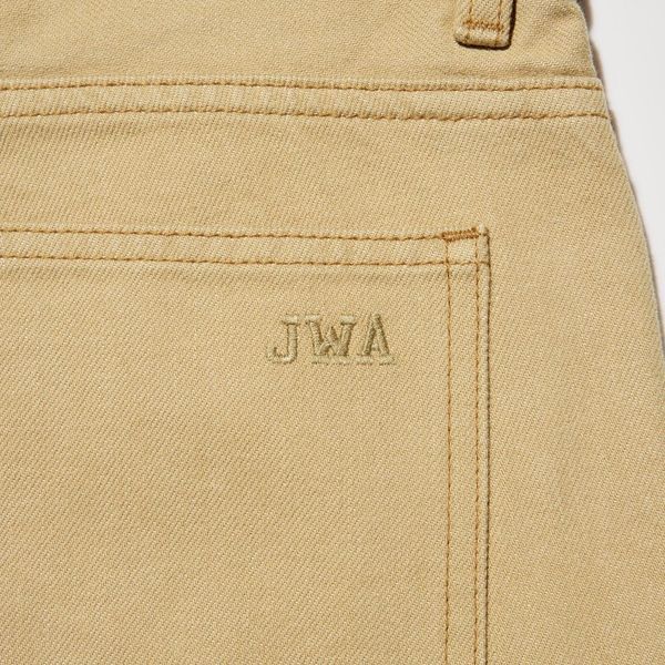 Джинсы Uniqlo+JW Anderson темно-синие Wide Straight Colour Jeans 8540 фото