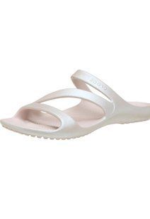 Шльопанці Crocs світлі Crocs Kadee II shimmer sandal 8490 фото