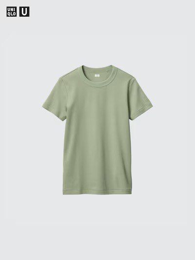 Футболка Uniqlo из серии U оливковая 6742 фото