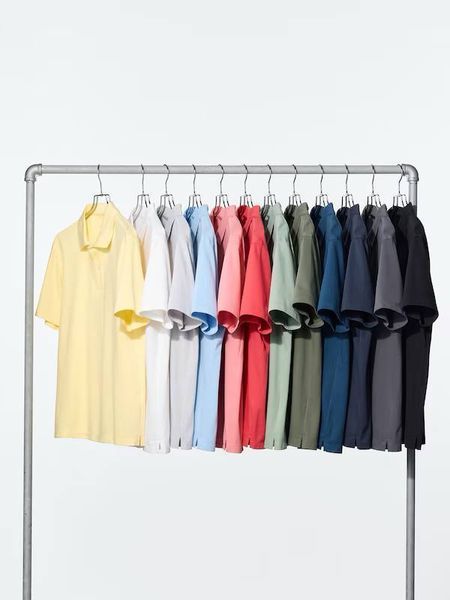Футболка-поло Uniqlo светло-зеленая AIRism Cotton Piqu&eacute; Polo Shirt 85181 фото