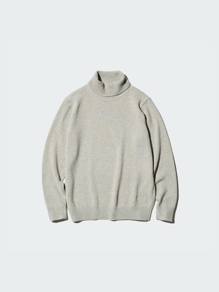 Светр Uniqlo блідо-зелений Lambswool Sweater 70551 фото