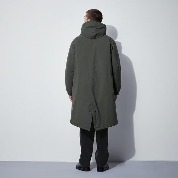 Пальто UNIQLO+ ENGINEERED GARMENTS черное стеганное из серии HEATTECH 6846 фото