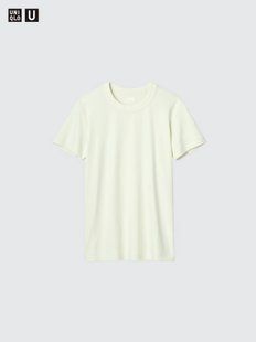 Футболка Uniqlo U кремовая Crew Neck T-Shirt 84291111 фото