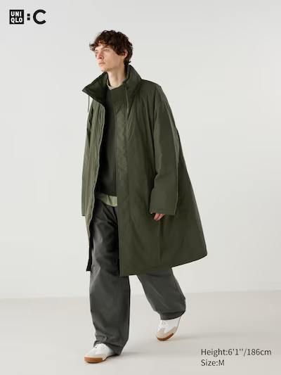 Пальто Uniqlo:C оливкове Hooded Coat  708711 фото