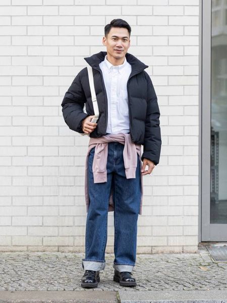 Пуховик Uniqlo чорний Seamless Down Short Jacket 8041 фото