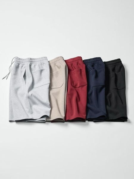 Шорты UNIQLO:C красные Sweat Wide Shorts 84431 фото