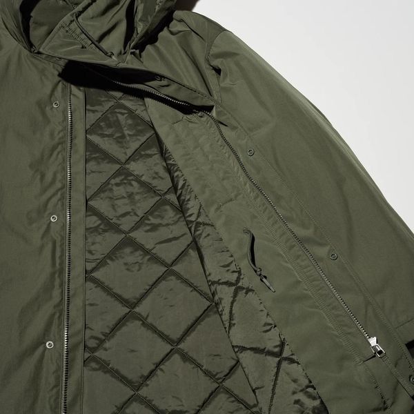 Пальто Uniqlo:C оливкове Hooded Coat  708711 фото