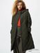 Пальто Uniqlo темно-зеленое PUFFTECH Relaxed Long Coat 8086 фото 1