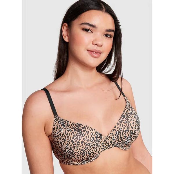Бюстгалтер Pink by Victoria's Secret леопардовий Wear Everywhere&trade; Push-Up Bra 8117 фото