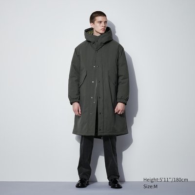 Пальто UNIQLO+ ENGINEERED GARMENTS оливковое стеганное из серии HEATTECH 6847 фото