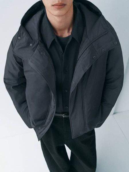 Парка Uniqlo U темно-сіра PUFFERTECH Parka 803711 фото
