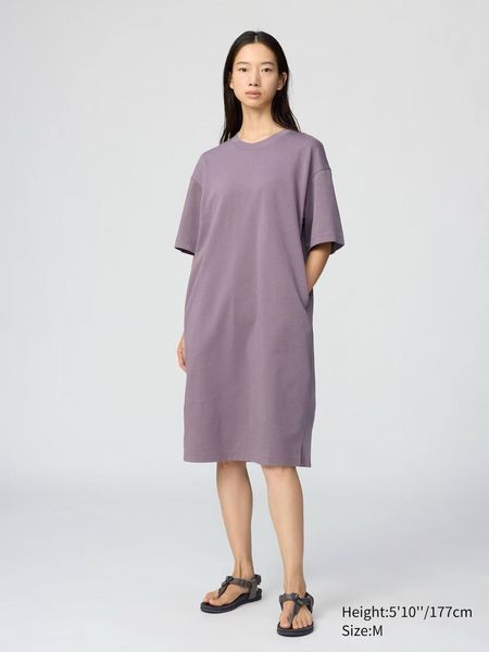 Сукня Uniqlo світло-зелена AIRism Cotton Relaxed Dress 8301 фото