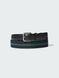 Ремінь Uniqlo зі шкіряними вставками Leather Combination Striped Belt 8425 фото 1