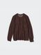 Светр Uniqlo темно-коричневий Lace Sweater 6995 фото 1