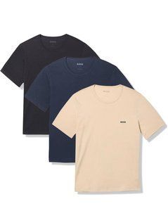 Футболка Boss темно-синя Classic Logo Cotton T-Shirt 849111 фото