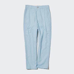 Брюки Uniqlo льняные голубые 658711 фото