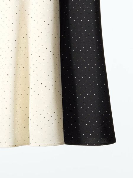 Спідниця Uniqlo чорна в горох Mermaid Maxi Skirt | Print 8284 фото