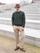 Бейсболка Uniqlo коричневая Adjustable Linen Blend Cap 8539 фото 6