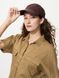 Бейсболка Uniqlo коричневая Adjustable Linen Blend Cap 8539 фото 4