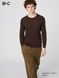 Лонгслiв Uniqlo:С коричневий HEATTECH Extra Warm Cashmere Blend T-Shirt 82681 фото 1
