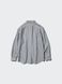 Сорочка Uniqlo лляна сіра Premium Linen Long Sleeve Shirt (Stripe) 8361 фото 4