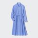 Платье-рубашка Uniqlo голубое 6552 фото 3