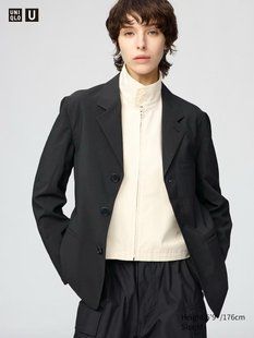 Пиджак Uniqlo U черный Tailored Jacket 8580 фото