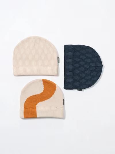 Шапка Uniqlo+Marimekko темно-синяя HEATTECH Beanie  7111 фото