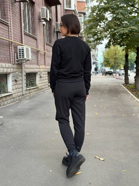 Спортивні штани Calvin Klein чорні з фiрмовим логотипом 6272 фото