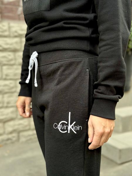 Спортивные штаны Calvin Klein черные с логотипом 6272 фото