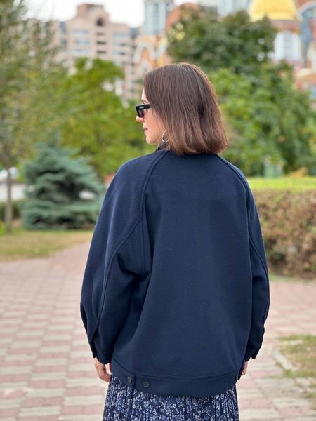 Куртка Uniqlo:C темно-синя oversized 6455 фото