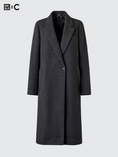 Пальто Uniqlo:C сіре довге Long Coat 8225 фото