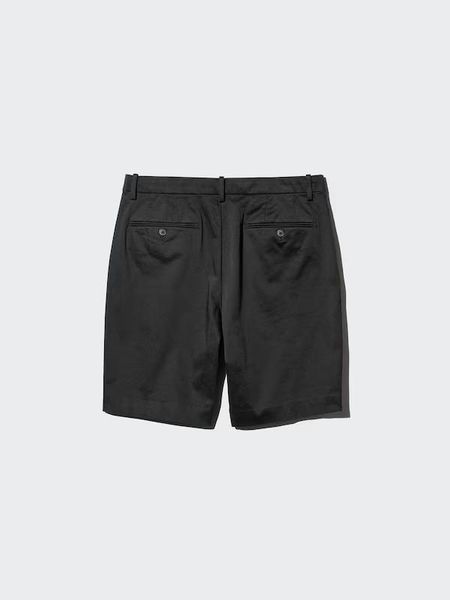 Шорты Uniqlo оливковые Stretch Slim Shorts | 9" 8516 фото