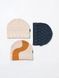 Шапка Uniqlo+Marimekko темно-синяя HEATTECH Beanie  7111 фото 2