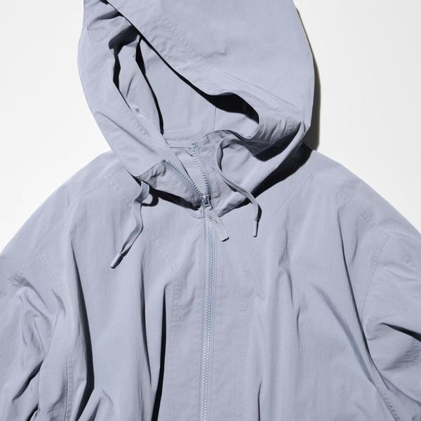 Куртка Uniqlo світло-блакитна легка Hooded Blouson із серії U 7511 фото