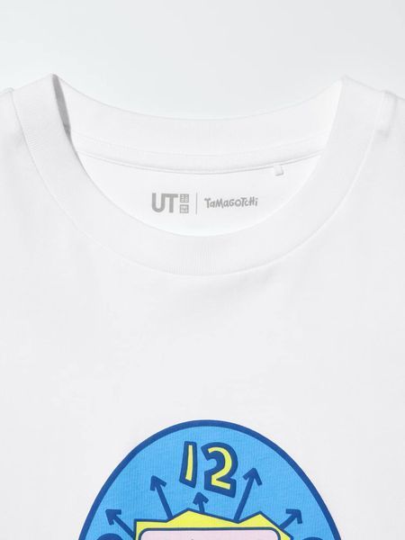 Футболка Uniqlo белая Tamagotchi UT Graphic T-Shirt 8271 фото